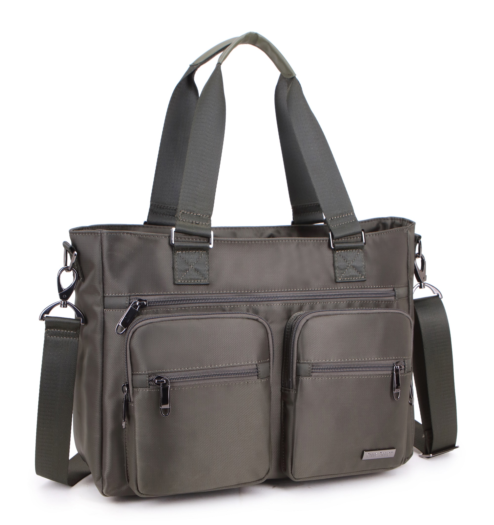 La Packmore Professional Laptop Tote Work Bag in Army Green